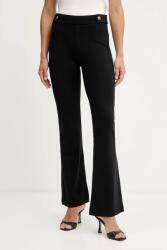 Guess nadrág MAELICE fekete, magas derekú trapéz, W5YB0I KCMU2 - fekete XS