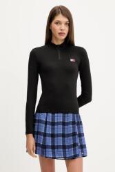 Tommy Hilfiger hosszú ujjú félgarbó nyakú, fekete, DW0DW21567 - fekete XS