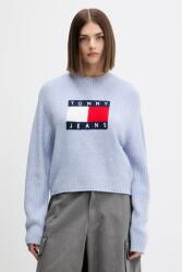 Tommy Hilfiger pulóver gyapjúkeverékből könnyű, rózsaszín, DW0DW21782 - kék S