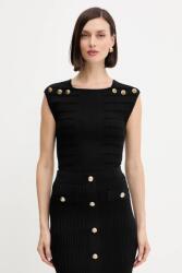 GUESS top EVANGELINE fekete, sima, W5YR12 Z0130 - fekete XL