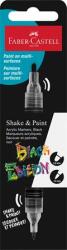 Faber-Castell Dekormarker, 1, 0/3, 0 mm, kétvégű, akril, FABER-CASTELL Shake&Paint , fekete (285598) - kellekanyagonline