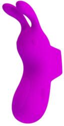 Pretty Love Bunny - nyuszis ujjvibrátor (lila) - erotikashow