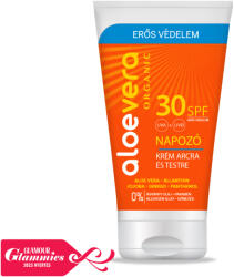Aloe Vera Organic SPF30 Napozó krém arcra és testre 150ml (ATP0125)