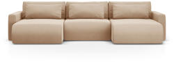 Cosmopolitan Design Coltar extensibil Belfast in forma de U si tapiterie din catifea (COS_UF_121_F1_BELFAST2) Canapea