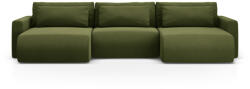 Cosmopolitan Design Coltar extensibil Belfast in forma de U si tapiterie din catifea (COS_UF_121_F1_BELFAST5) Canapea