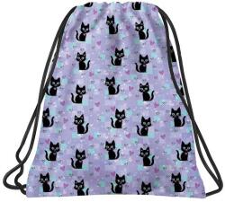 DERFORM BackUp cicás tornazsák - Black Cats (WOB7A16) - iskolataskawebshop