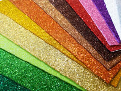 33- Dekorgumi A4 Glitteres - 16 színben