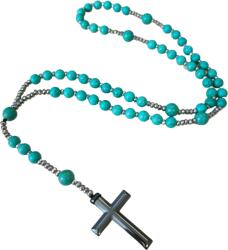  Rózsafüzér Nyakék - Türkiz