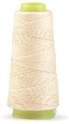 Fashion Viaszos poliészter cérna, extra erős, 0, 9mm, 100m, 240047, világosbézs