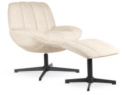 Vox bútor LIMA ST forgófotel lábtartóval, beige
