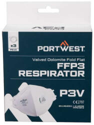 Portwest P310 FFP3 szelepes porálarc (P310WHR)