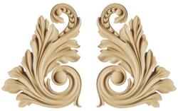  Rugalmas fa 8 x 6 x 0.8 cm / 2 db (Formázható fa ornamentum)