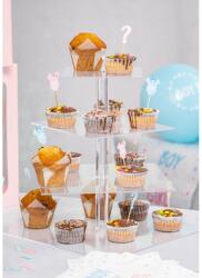 Chaks Candy bar süteménytartó állvány négyzet alakú - 4 szint