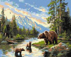 Ideyka Festés számok szerint - Medve és kölykök art_selena_ua 40 x 50 cm