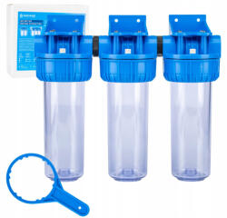 Klarwod Sp. z o. o Háromlépcsős szűrőház 10" hidegvízre 1/2" csatlakozás Klarwod FS3WFW12 (FS3WFW12K)