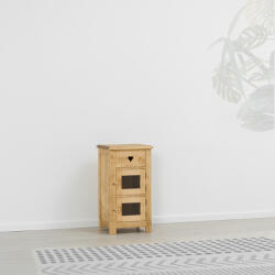  MENGEVE fenyő szekrény - 2 ajtós, 1 fiókos (keskeny kivitel)