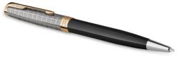 Parker Royal Sonnet Premium Golyóstoll Metal Black Arany klipsz (7010599002)