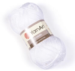 YARNART Etamin gyöngy fonal 421 fehér