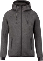 Proact PA358 kapucnis cipzáras vastag sztreccs férfi pulóver Proact, Deep Grey Heather-XL (pa358dgrh-xl)