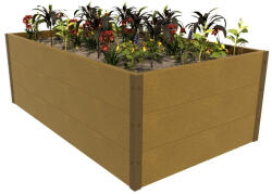 Wpcmagasagyas WPC Magaságyás tölgy 120x70x46 cm