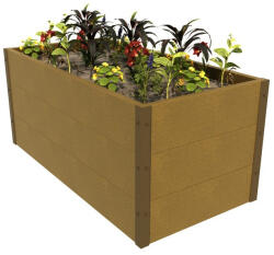 Wpcmagasagyas WPC Magaságyás tölgy 96x48x46 cm