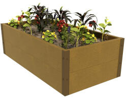 Wpcmagasagyas WPC Magaságyás tölgy 96x48x30 cm