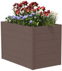 Wpcmagasagyas WPC Magaságyás sötétbarna 120x70x94 cm