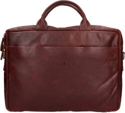 Greenwood Amos bőr laptop táska - konyak