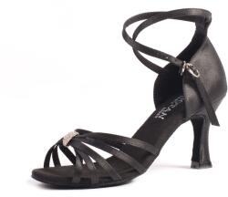 Botan női tánccipő BL-4 fekete 7, 5 cm Flare Méret: 38