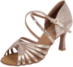 Botan női tánccipő BL-7 testszínű 7, 5 cm Flare Méret: 38, 5