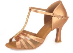 Botan női tánccipő BL-1 testszínű 7, 5 cm Flare Méret: 38, 5