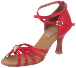 Botan női tánccipő BL-4 piros 7, 5 cm Flare Méret: 39