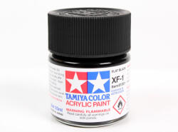 Tamiya XF-1 Acrylic Paint Flat Black 23ml (81301)