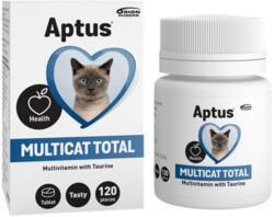 Aptus APTUS Multicat Total, multivitamine pisici, comprimate APTUS Multicat Total, multivitamine pisici, flacon, 120 comprimate