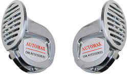 Automax Set 2 claxoane auto Automax 12V cromate cu tonuri inalte si joase AutoDrive ProParts