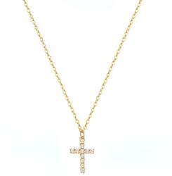 HARAHU Small Cross Nyakék-Arany KP29403