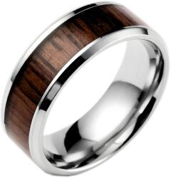 HARAHU WO-17180 Gyűrű - Ezüst/Sötétbarna/69mm KP17180