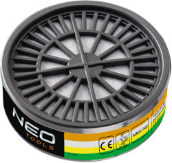 NEO TOOLS Szűrő, ABEK1 NR, szerves, nem szerves, sav- és ammónia gázok ellen, 97-350-hez, CE (97-362) - szerszamparadicsom