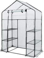 NEO TOOLS Növényház 143x73x195cm, PVC fólia, fémszerkezet (15-902)