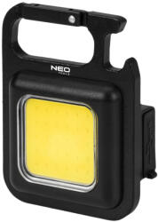 NEO TOOLS Kulcstartó lámpa, COB LED, akkumulátor, palacknyitóval és mágnessel (99-109)