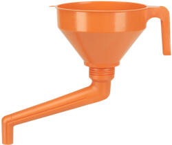 PRESSOL Tölcsér hajlított kifolyóval, szűrővel, 160mm, 1, 2L, műanyag (02 562)