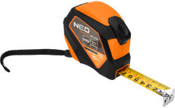 NEO TOOLS Mérőszalag 10m / 25mm, acél, mágneses, autostop+ rögzítő (67-235)