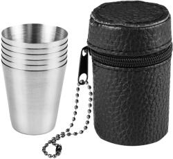 NEO TOOLS Kemping pohárkészlet, rozsdamentes, 6db, tokkal (63-173) - szerszamparadicsom