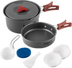 NEO TOOLS Kemping főzőedény készlet 7 részes (63-146)