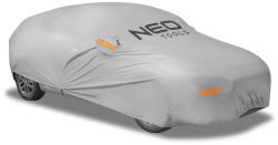 NEO TOOLS Autótakaró ponyva, 2 rétegű, vízálló, vezetőoldali cippzáras ajtónyílás, 533x178x119cm, XL (10-475)