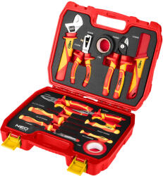 NEO TOOLS Szerszámkészlet villanyszerelőknek, 13 részes, kofferben (01-315) - szerszamparadicsom