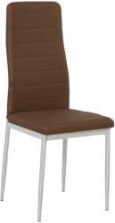Leziter Scaun de masă Tino NOVA maro, textil, piele + metal - maro (MDC-001-Brown)