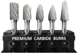 ABRABORO keményfém turbómaró készlet, kereszt fogazással D12, 0mm 5 db-os készlet (020348116007)