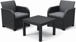 Keter ROSALIE Balcony műrattan szett grafit/szürke 249588