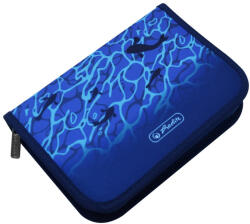 Herlitz Cápás szögletes kihajtható töltött tolltartó (50043309) (4008110348667)